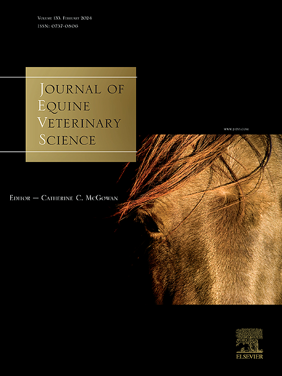 Go to journal home page - Journal of Equine Veterinary Science